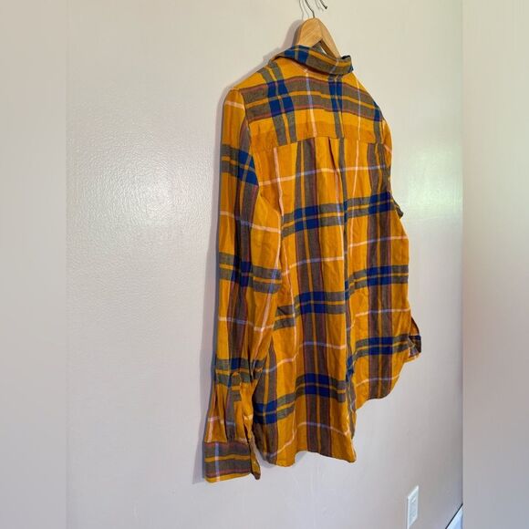 SALE! Orange Old Navy The Classic Button Down Shirt Size L EUC - Picture 4 of 6